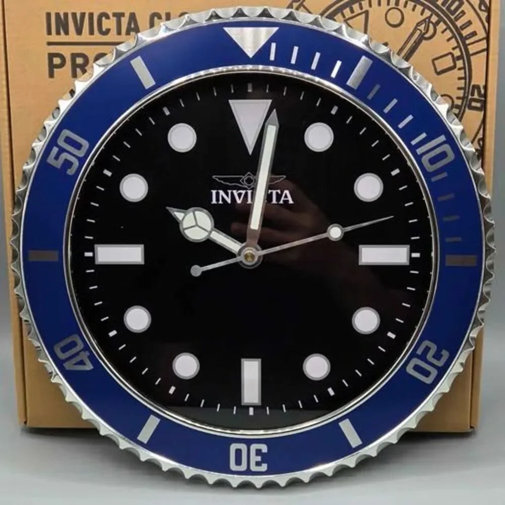 Invicta Pro Diver Wall Clock Blue & Black 12